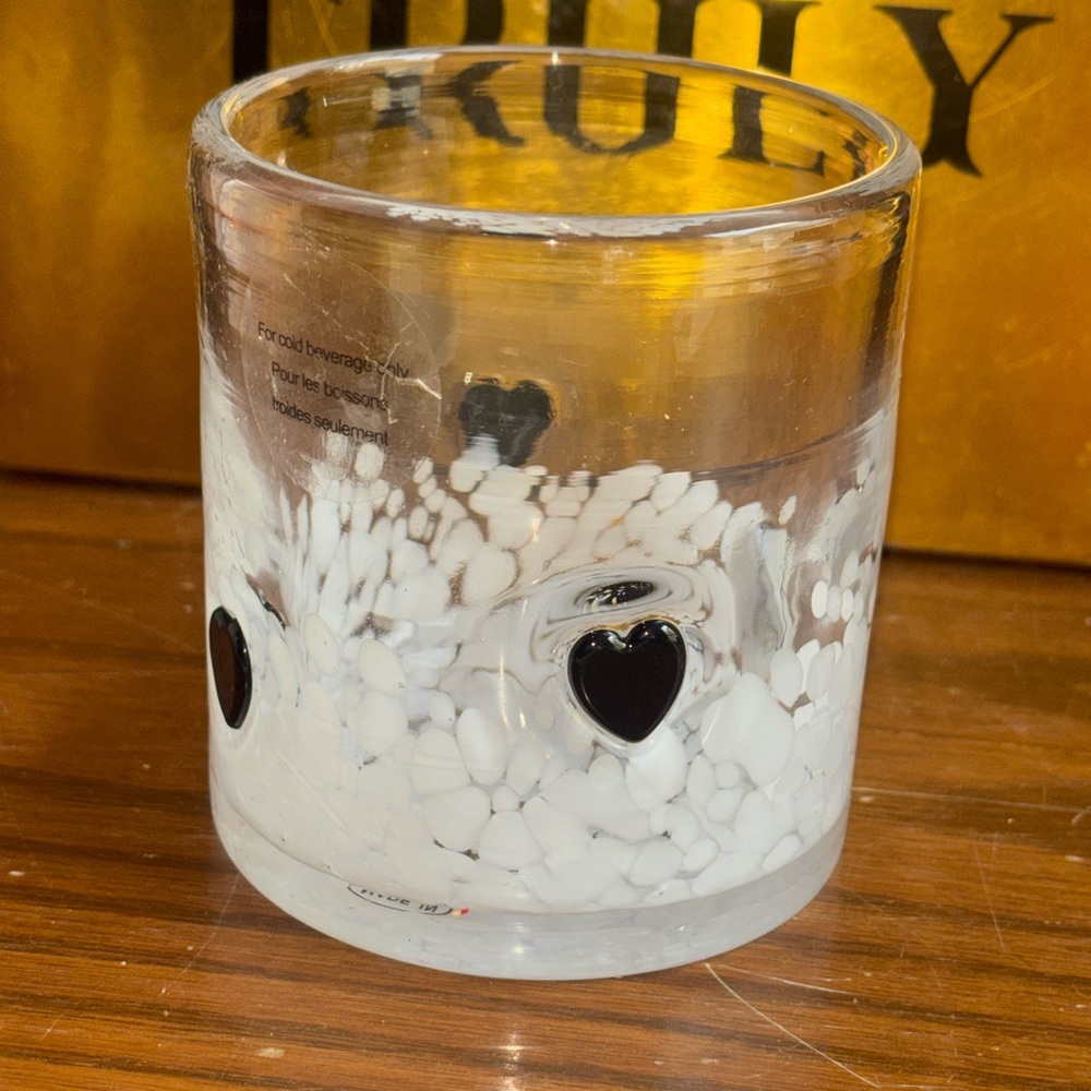 🖤 Thyme & Table 12 oz Cloud Heart Drinking Glass